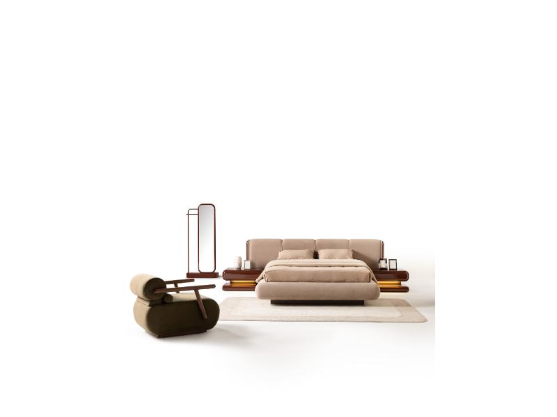 Mocha Burgundy Bedroom