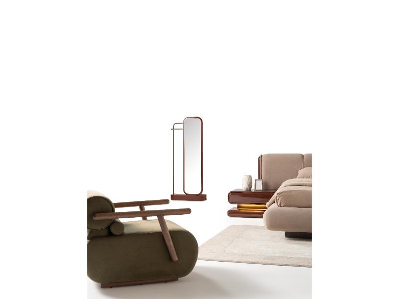 Mocha Burgundy Bedroom