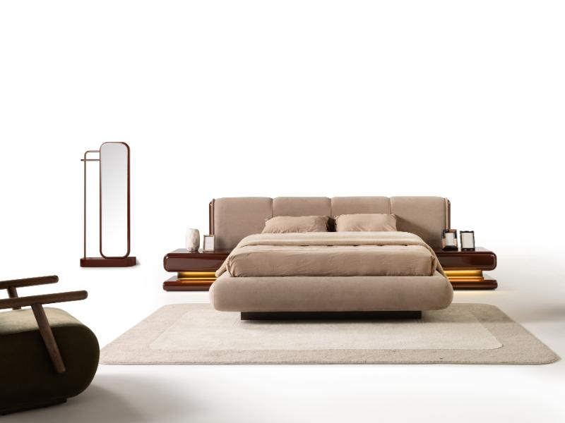 Mocha Burgundy Bedroom