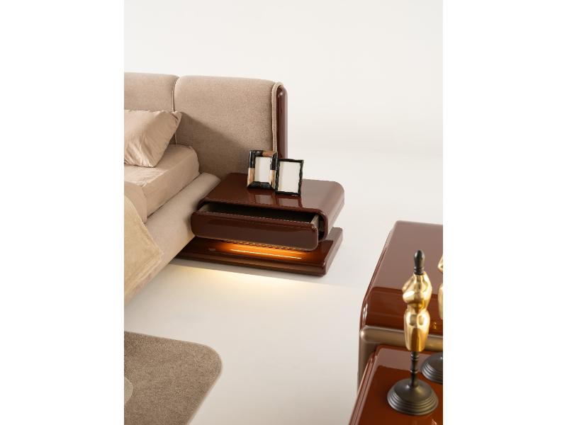 Mocha Burgundy Bedroom