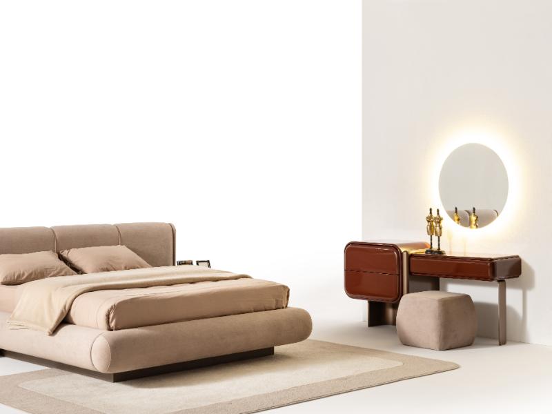 Mocha Burgundy Bedroom