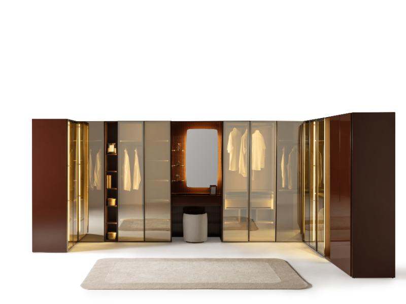 Mocha Burgundy Dressing Room